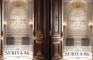 Suriya 46 First Look Tomorrow Suriya 46 arrives tomorrow morning. Good expectations across Suriya and Venky Atluri's Film. Suria 46 is a matured love story, say the makers.